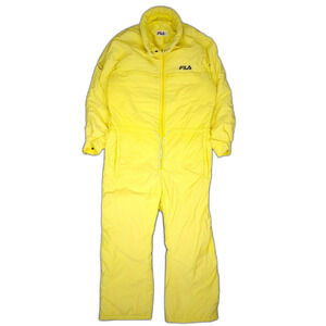 Fila Yellow One-Piece Ski Suit